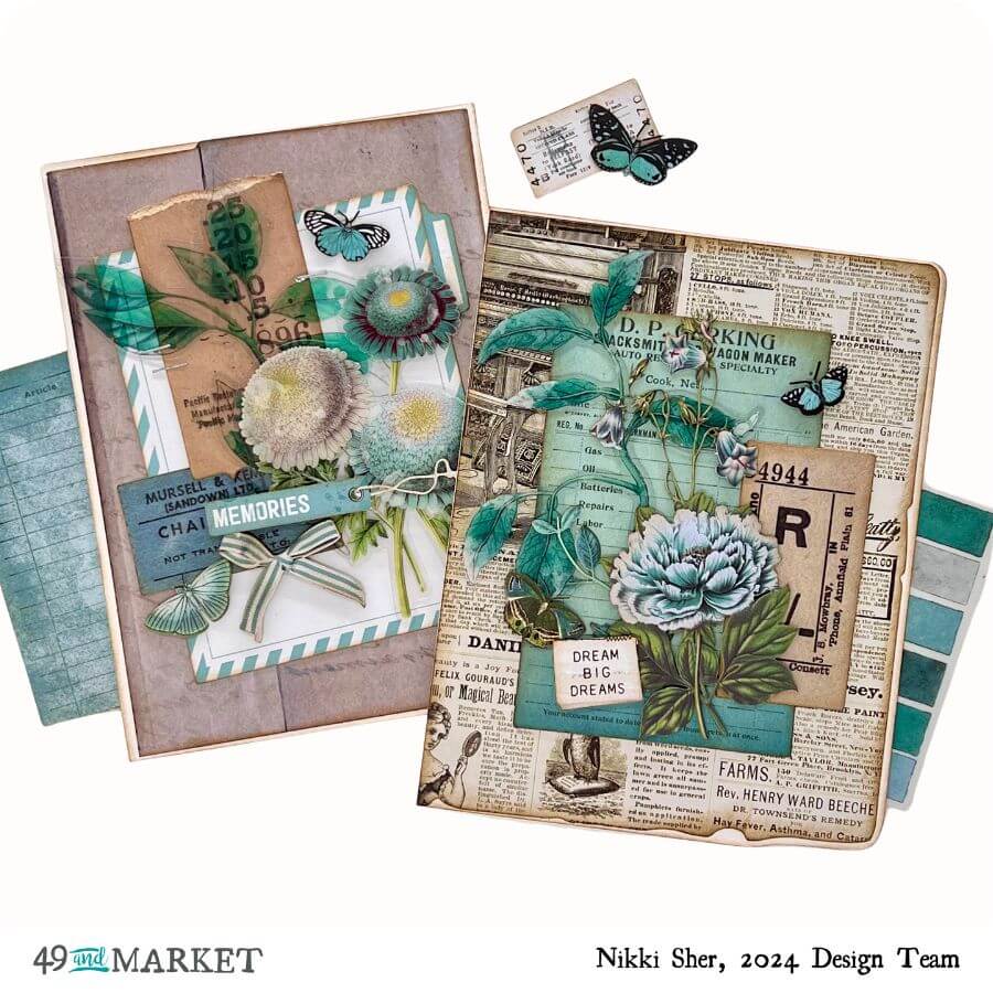 Color Swatch Teal Cards by Nikki Sher