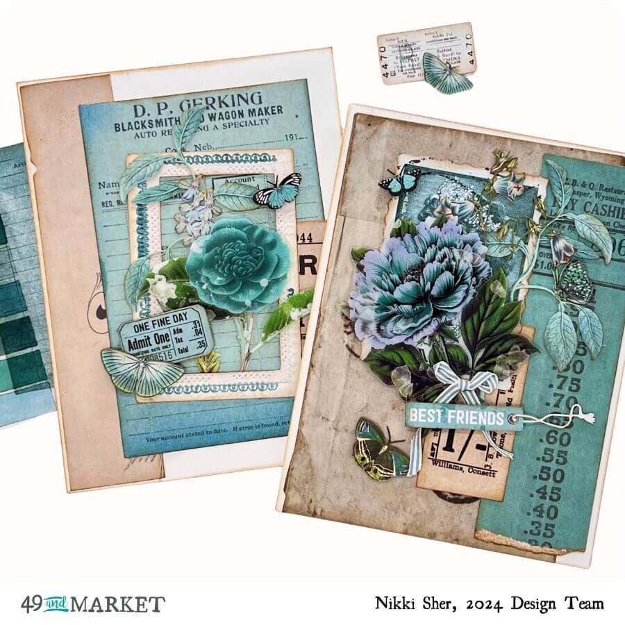 Color Swatch Teal Cards by Nikki Sher