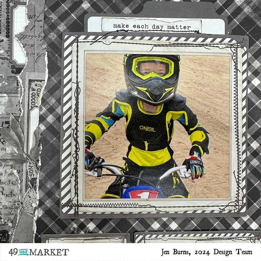 Motor Cross Boy - Layout by Jen