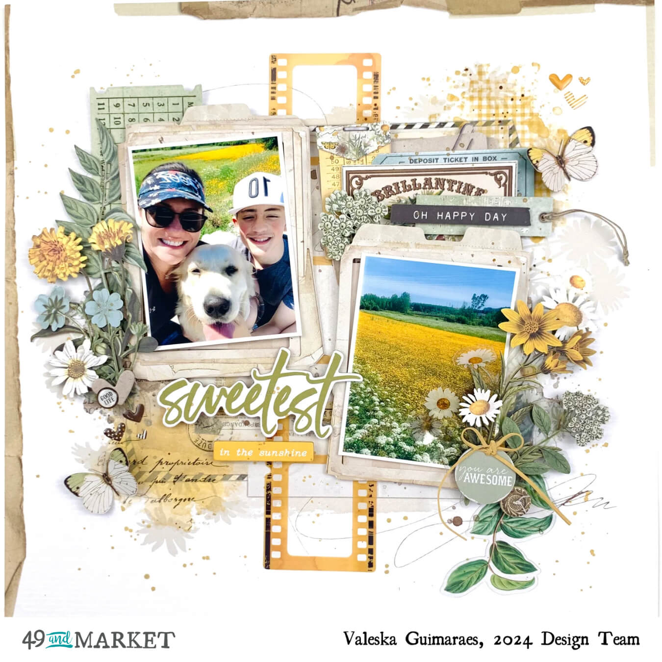 Sweetest in Sunshine - Layout by Valeska