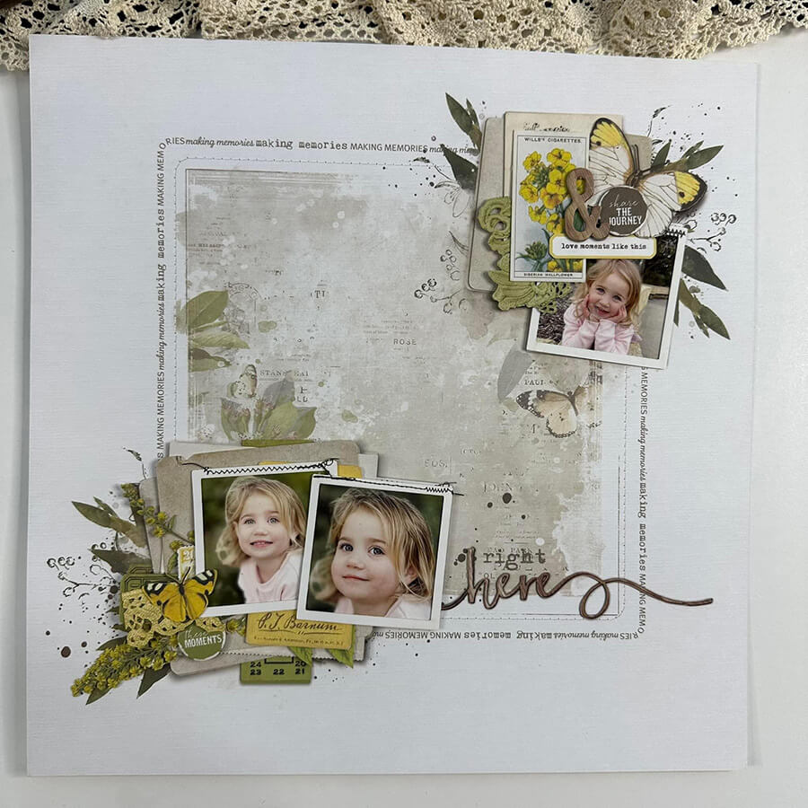 Krafty Garden Page Kit by Jen