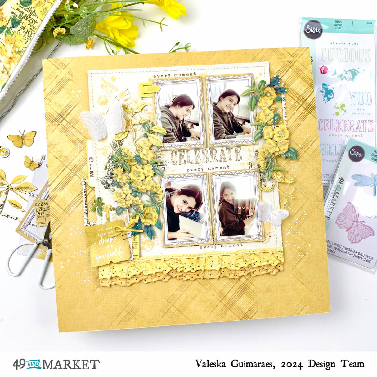 Celebrate every moment - Layout by Valeska