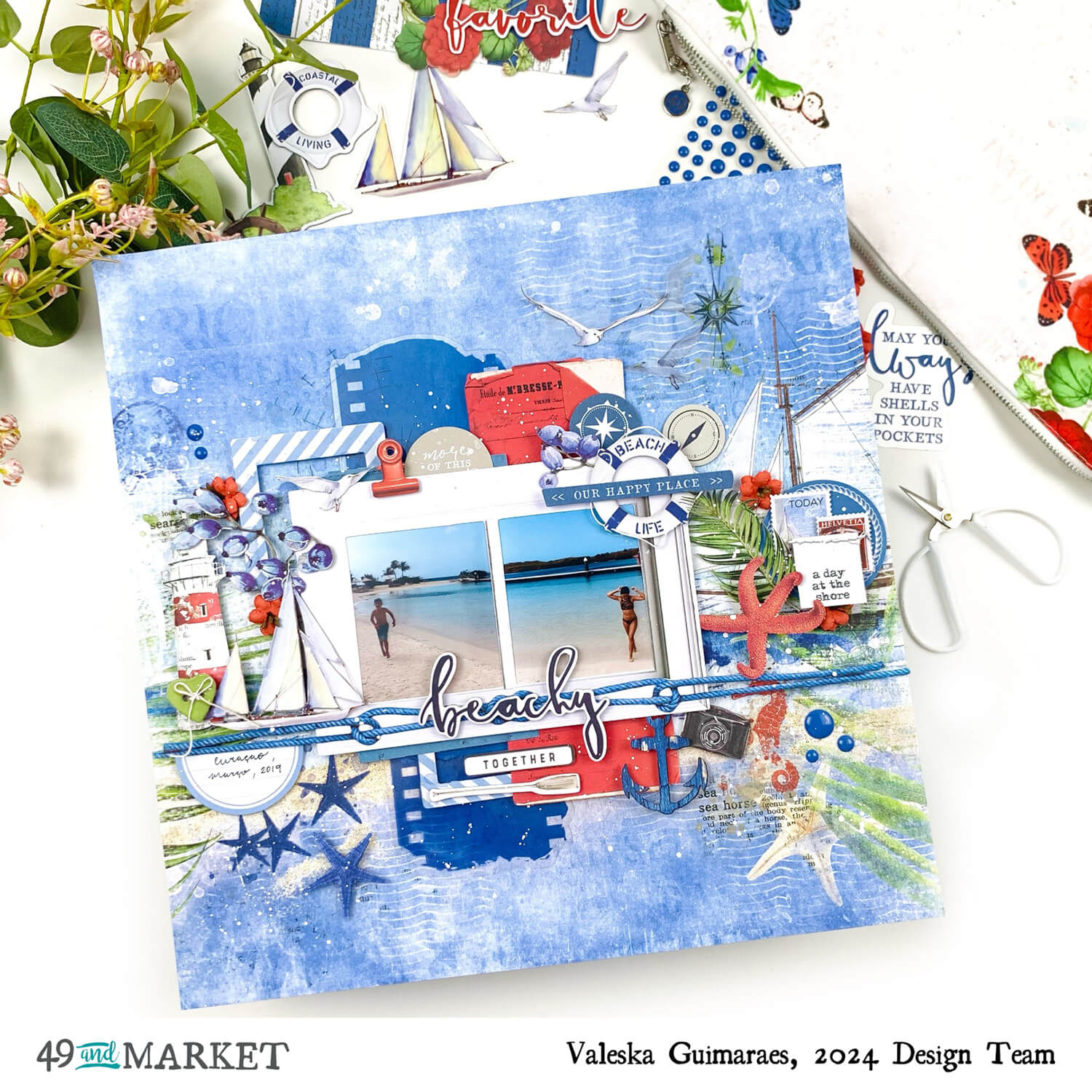 Beachy Together - Layout by Valeska