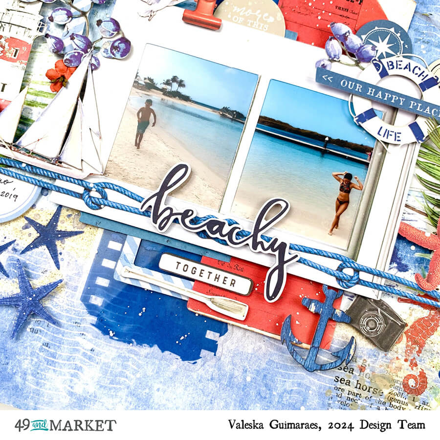 Beachy Together - Layout by Valeska