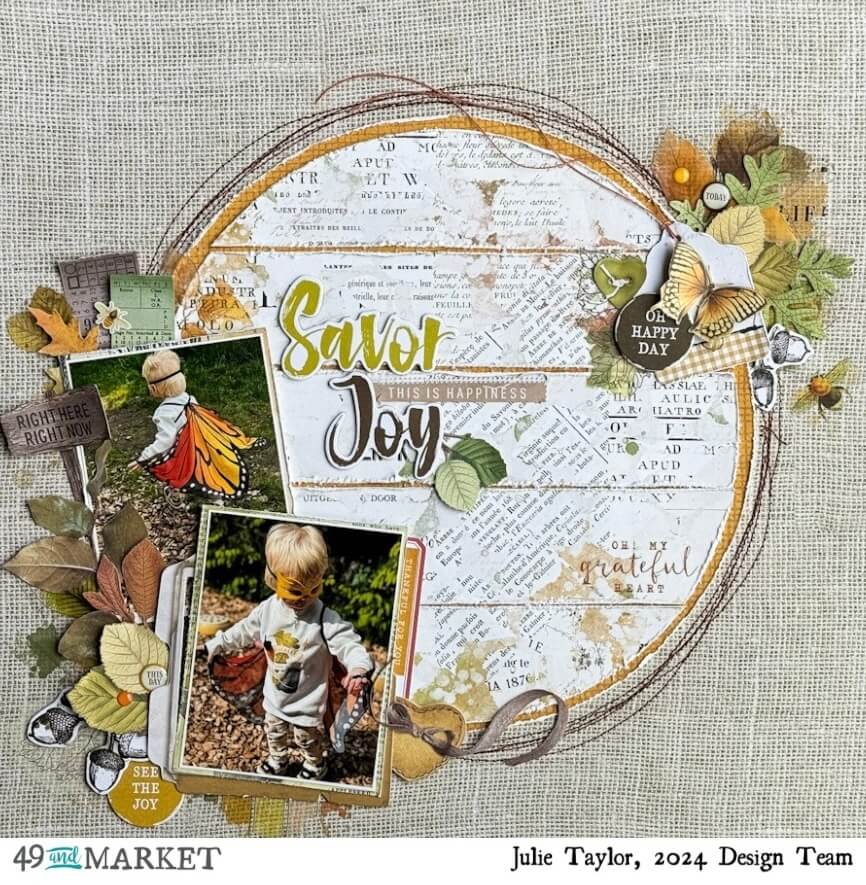 Savor Joy - Layout by Julie