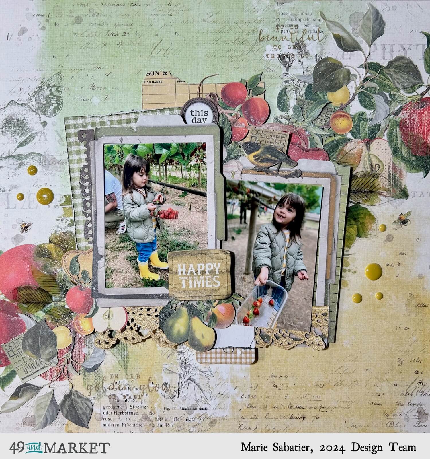 Happy times - Layout by Marie