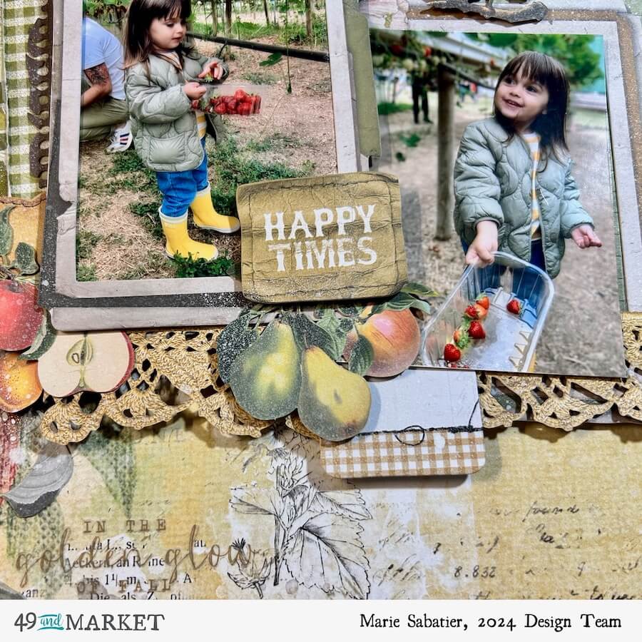 Happy times - Layout by Marie