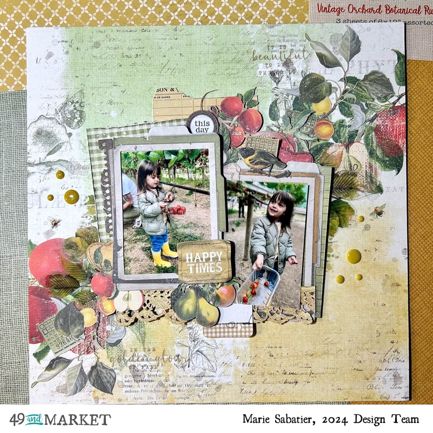 Happy times - Layout by Marie