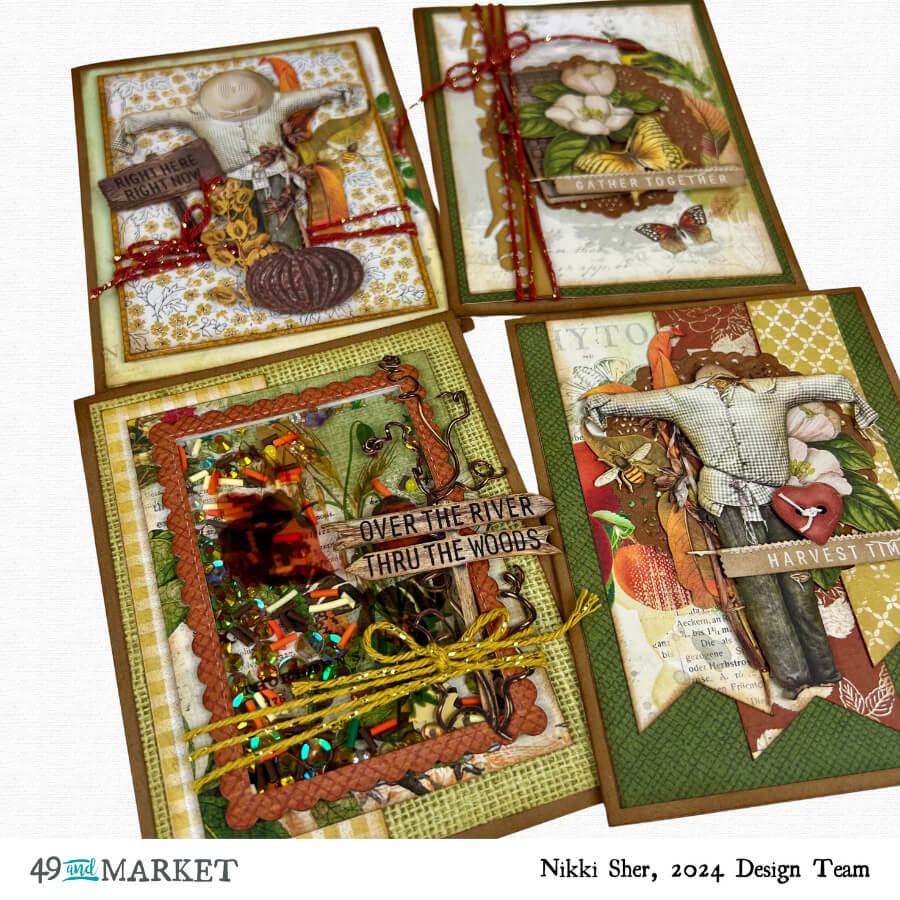  Vintage Orchard Cards by Nikki 