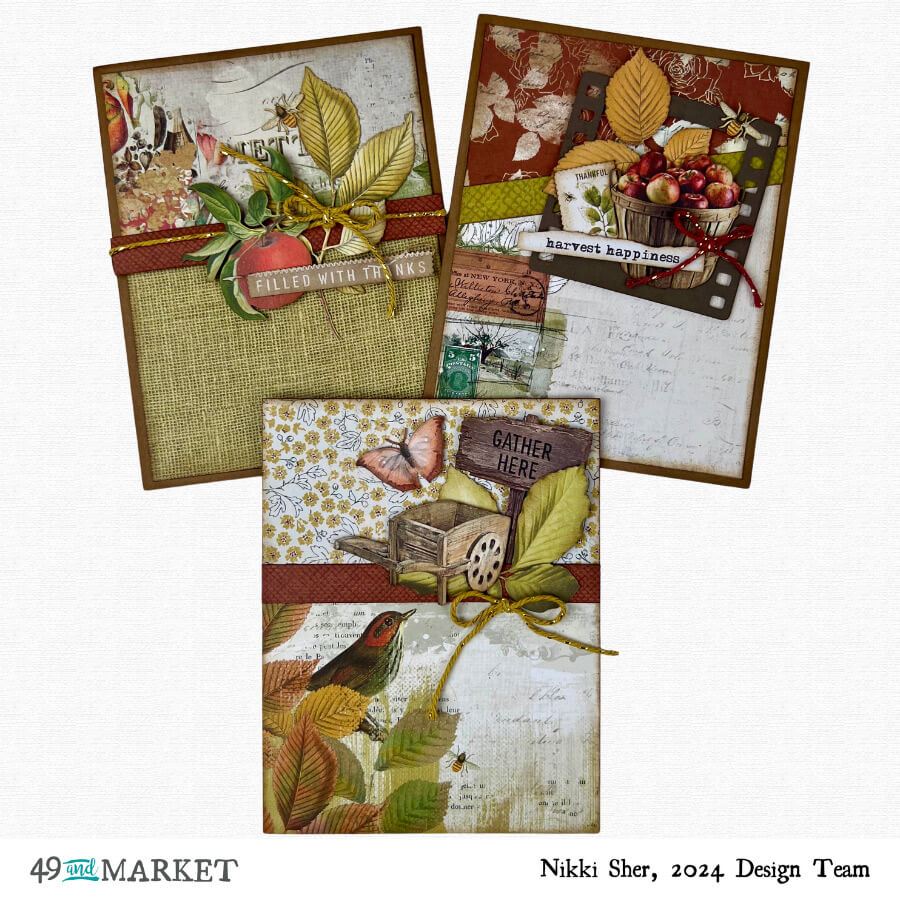  Vintage Orchard Cards by Nikki 