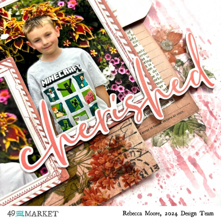 Cherished - Layout by Rebecca