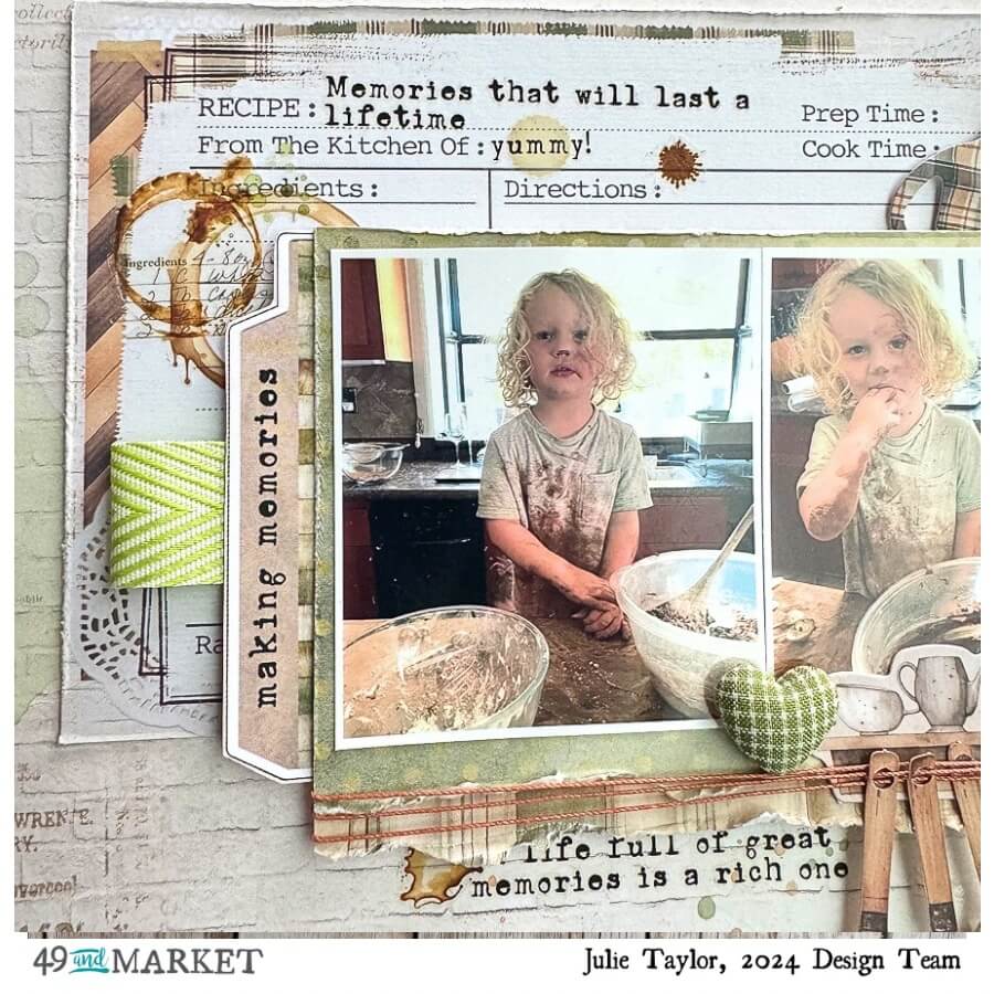 Moments to treasure - Layout by Julie