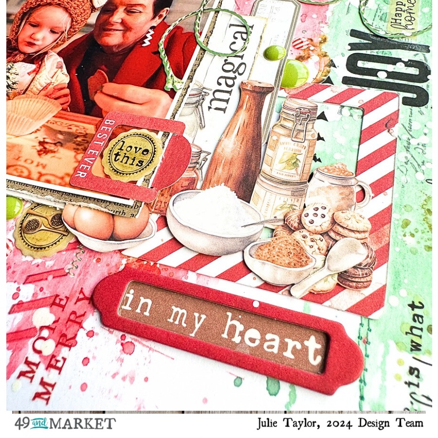 In my heart - Layout by Julie