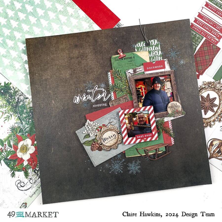 Winter shopping - Layout by Claire