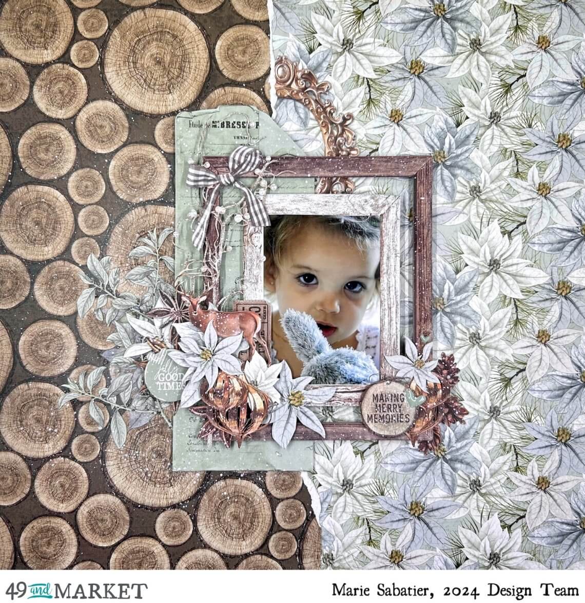 Making Merry Memories - Layout by Marie