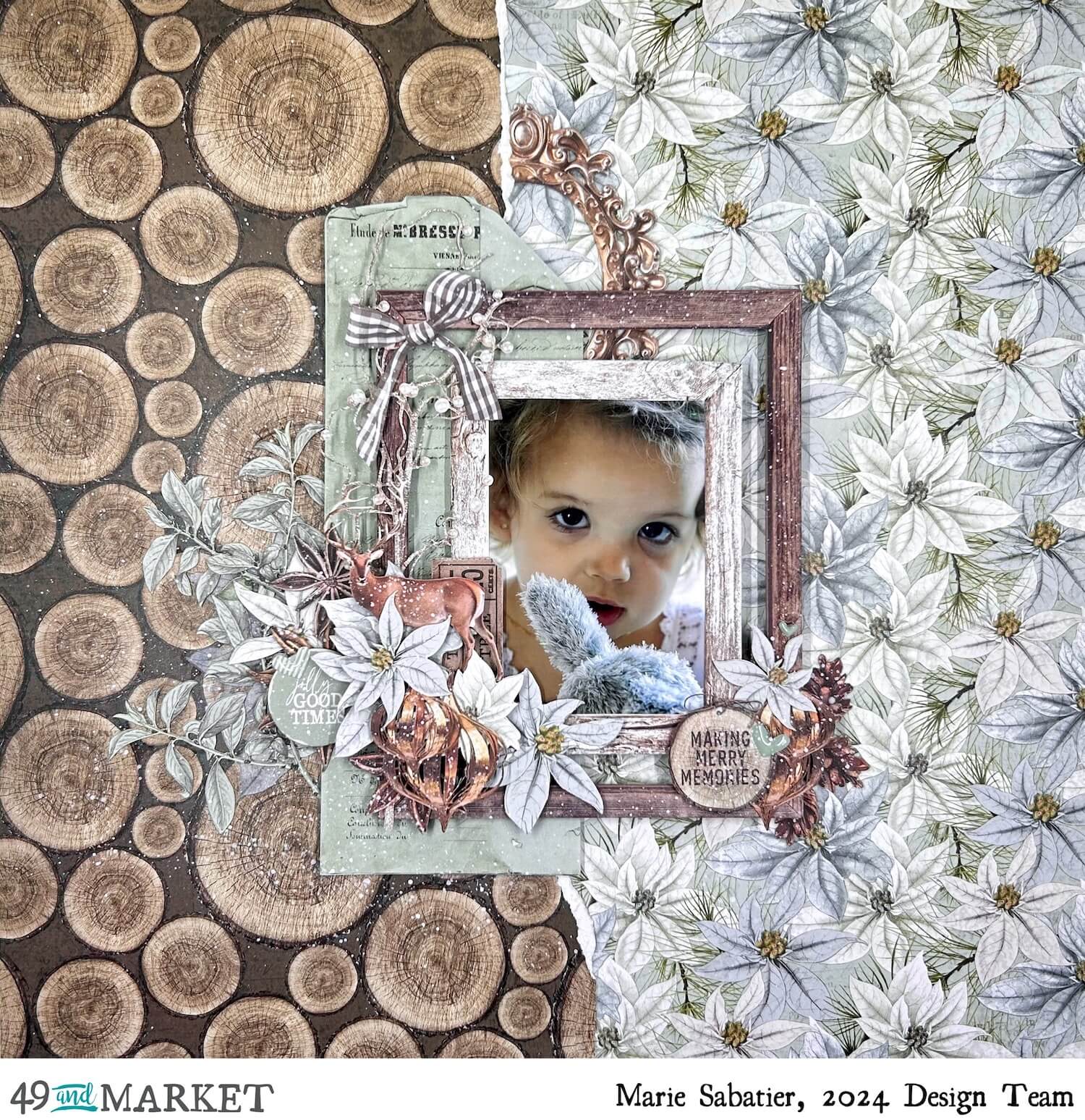 Making Merry Memories - Layout by Marie