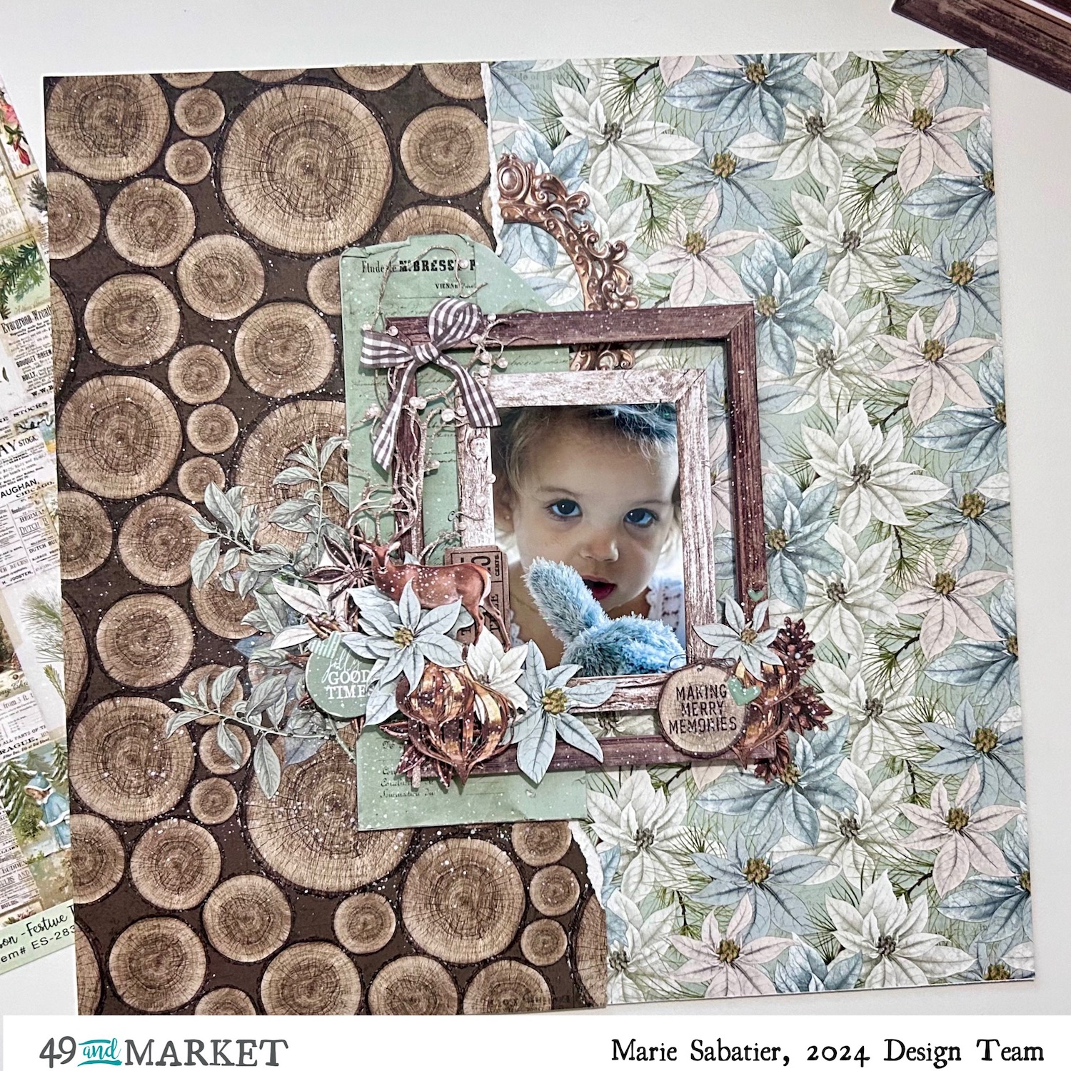 Making Merry Memories - Layout by Marie