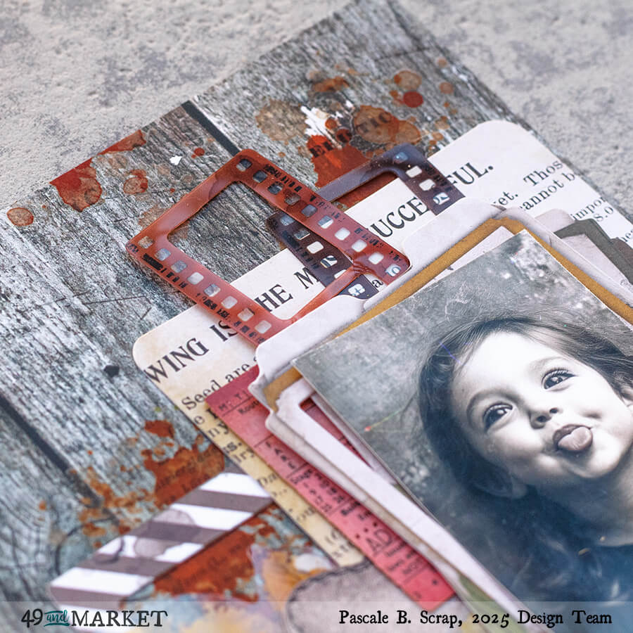 The little details - Art journal page by Pascale B.