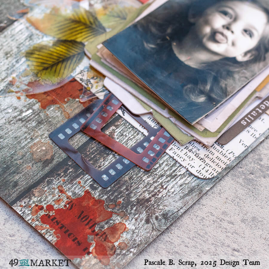 The little details - Art journal page by Pascale B.