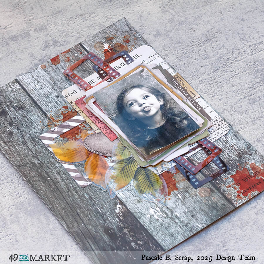 The little details - Art journal page by Pascale B.