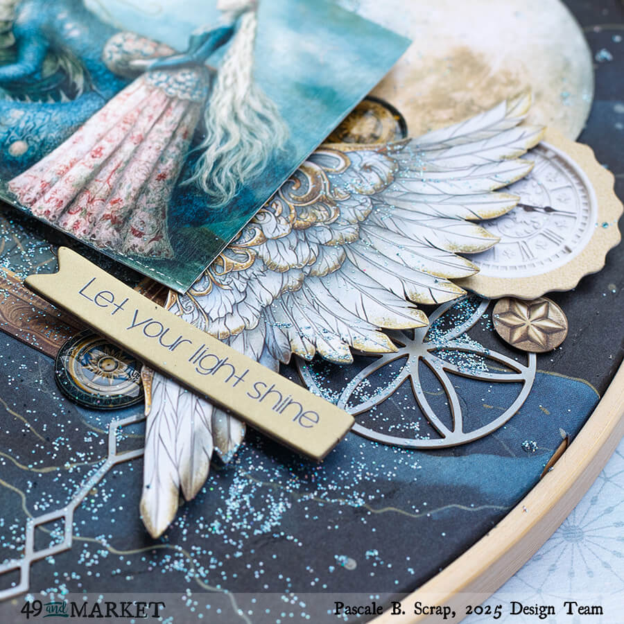 Let your light shine - Hoop layout by Pascale 