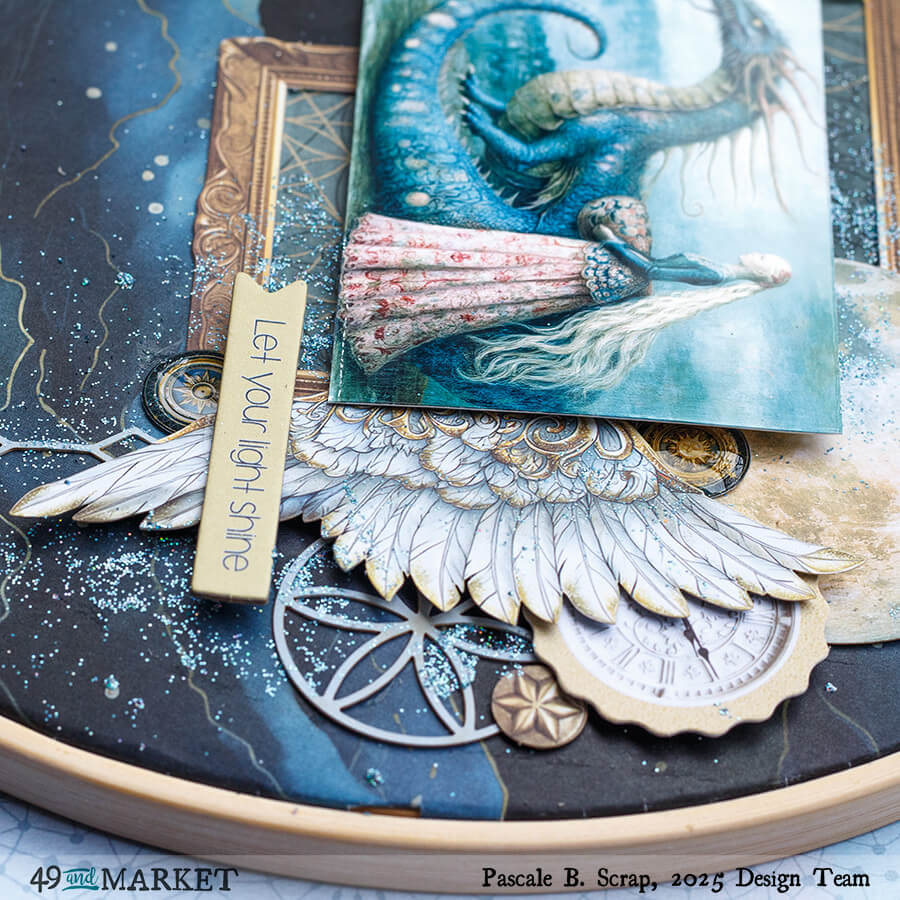 Let your light shine - Hoop layout by Pascale 