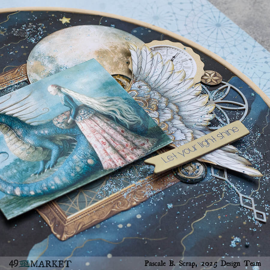 Let your light shine - Hoop layout by Pascale 