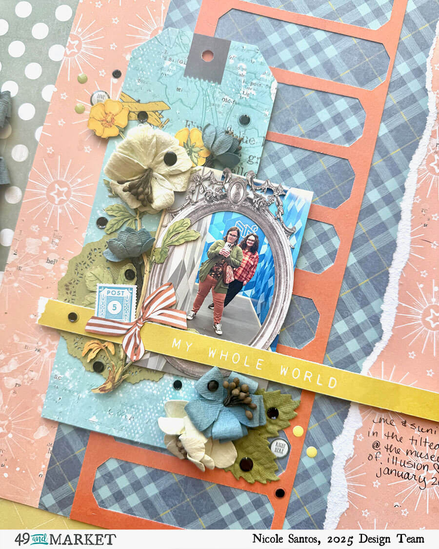 My Whole World Scrapbook - Layout by Nicole