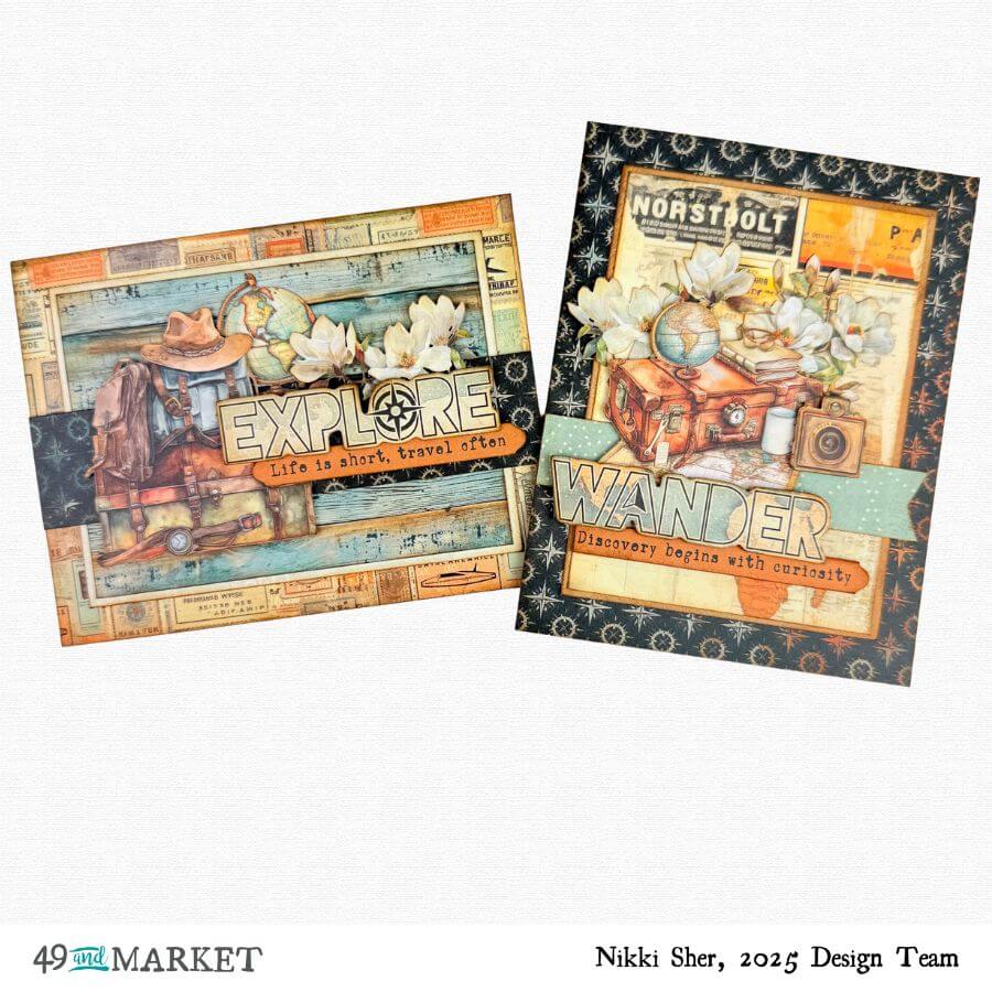 Wanderlust Explorer Cards by Nikki Sher