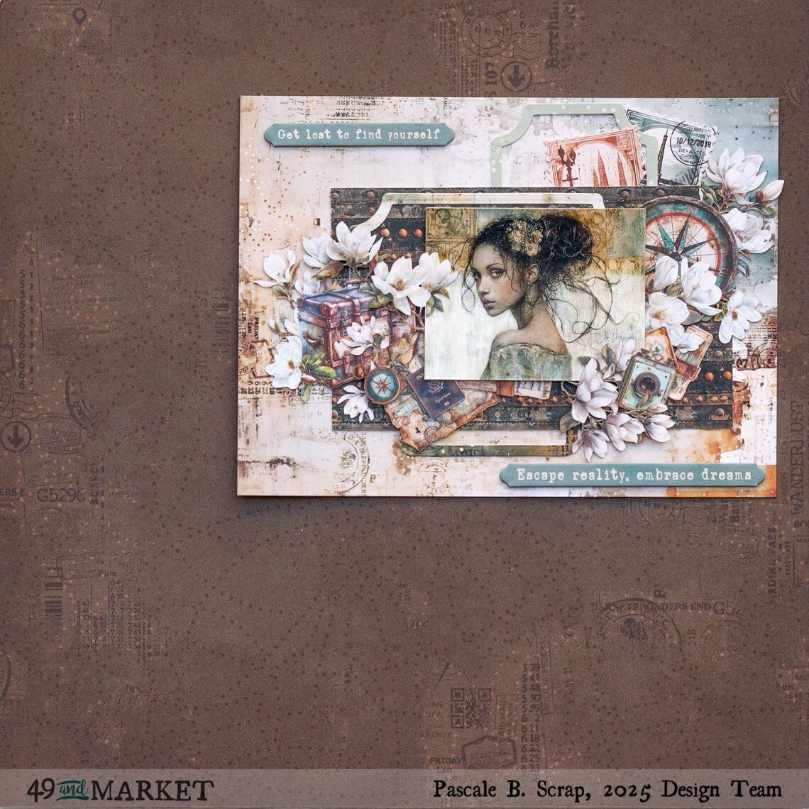 Get lost to find yourself - Layout by Pascale