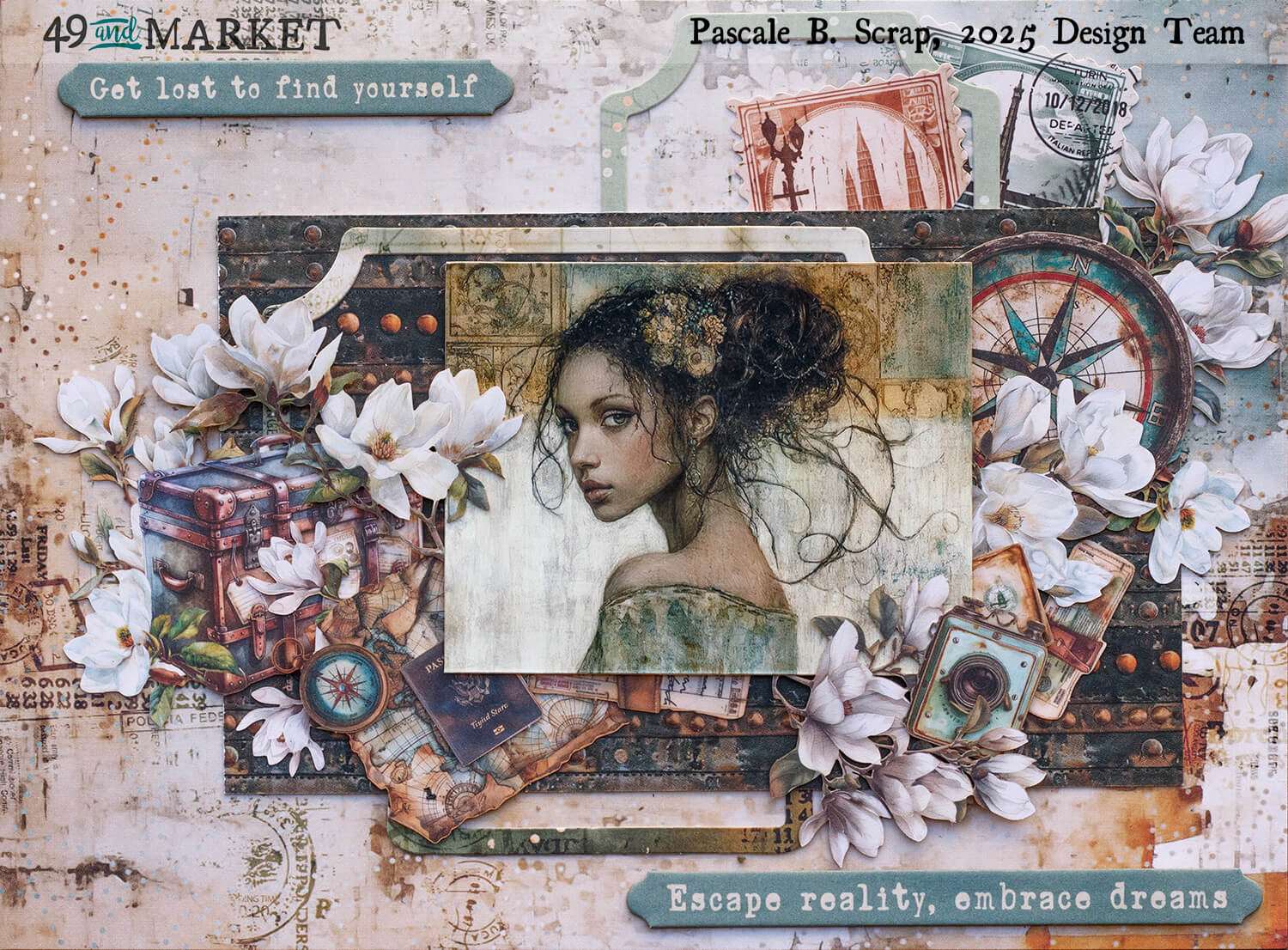 Get lost to find yourself - Layout by Pascale