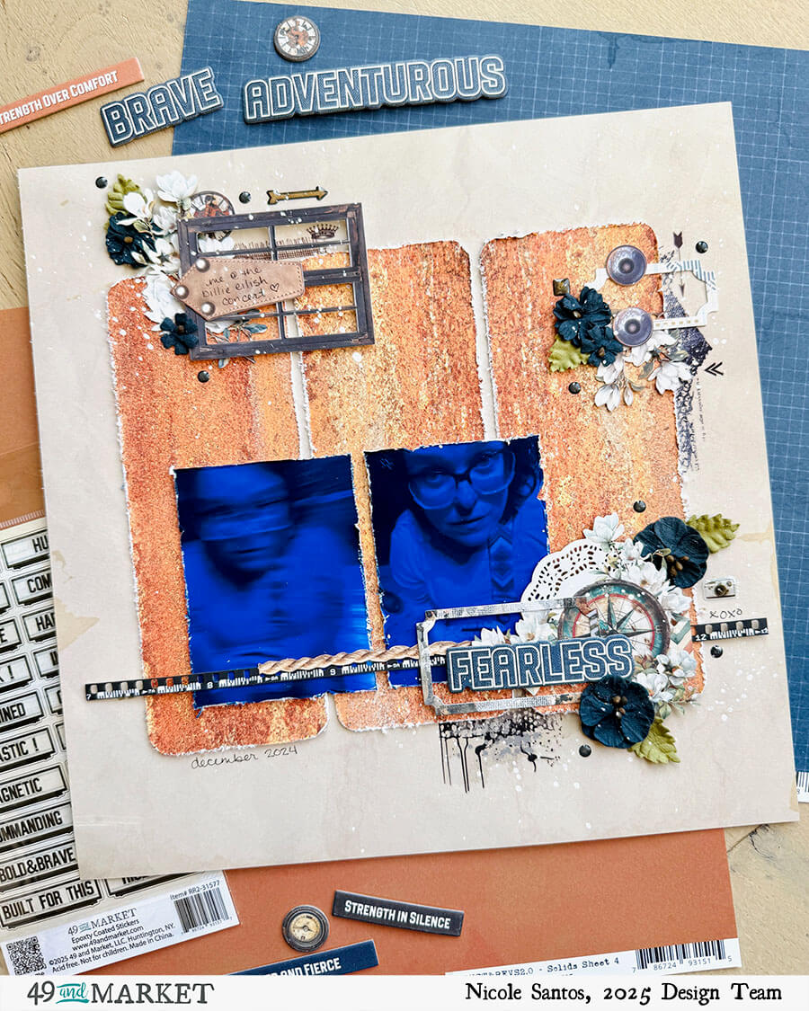 Fearless Scrapbook Layout - Layout by Nicole