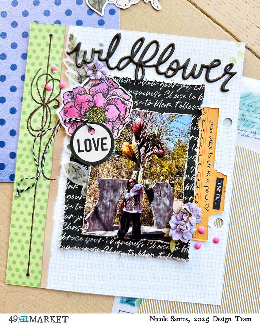 Flower Emporium Album - Cover and Two Pages by Nicole