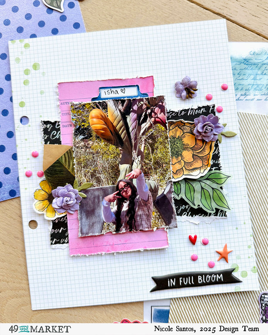 Flower Emporium Album - Cover and Two Pages by Nicole