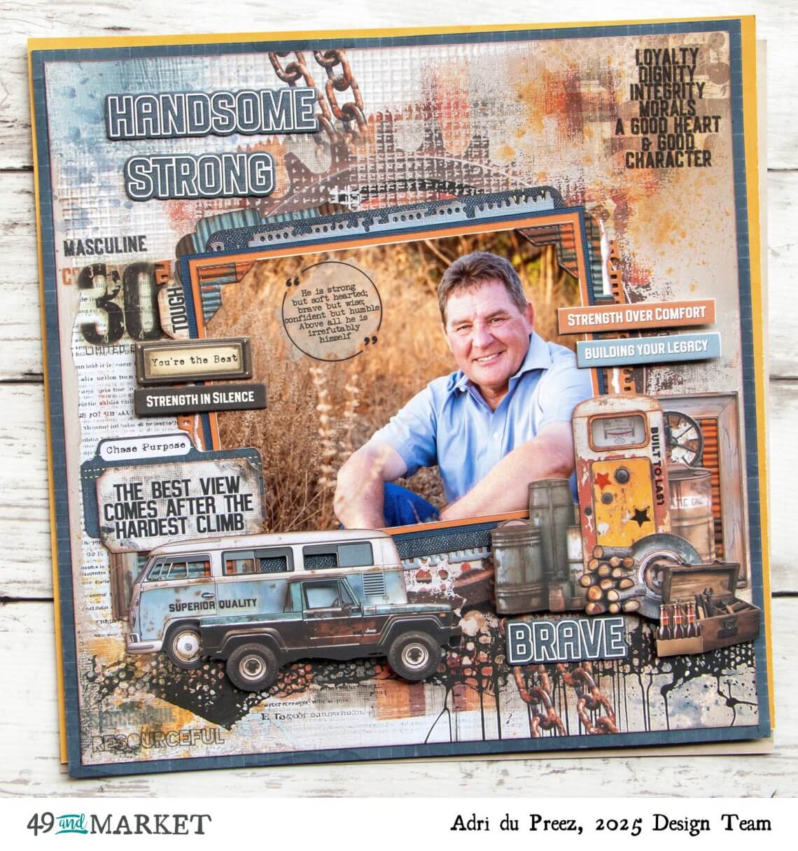 Handsome Strong Brave - Layout by Adri