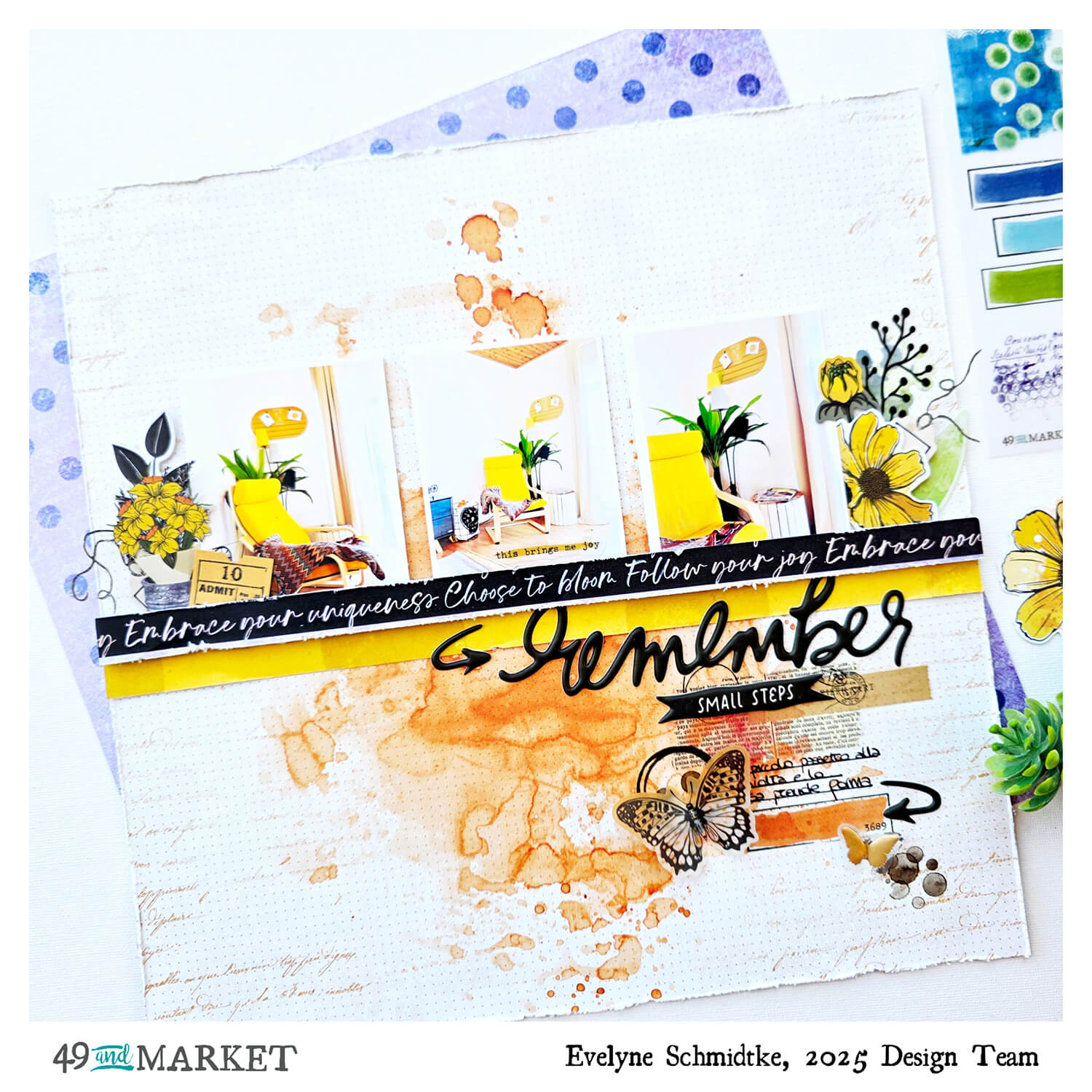Remember small steps - Layout by Evy