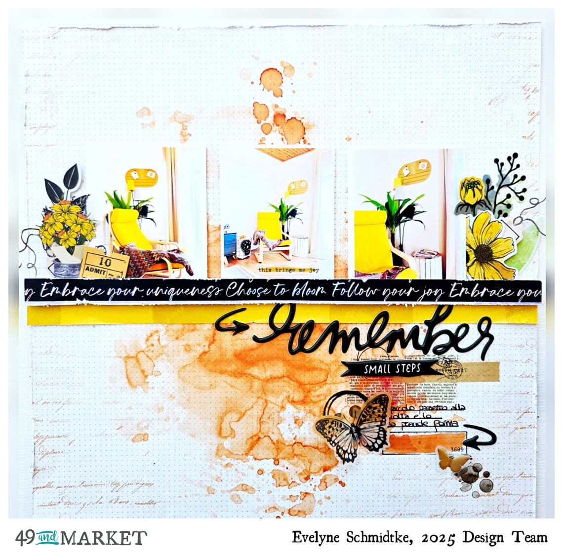 Remember small steps - Layout by Evy