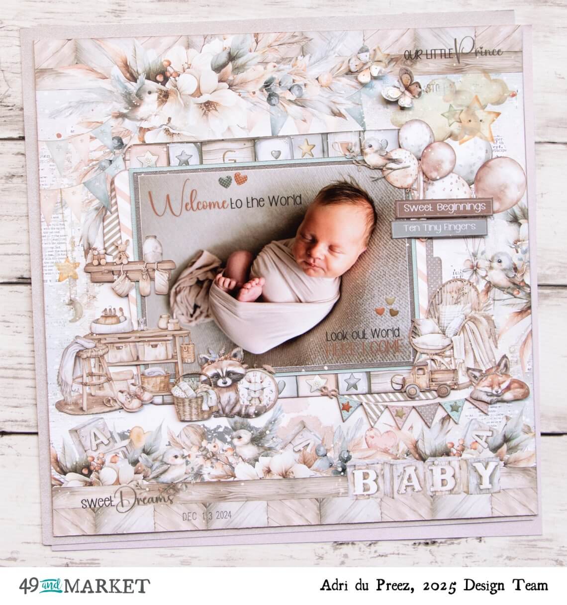 Welcome to the world - Layout by Adri