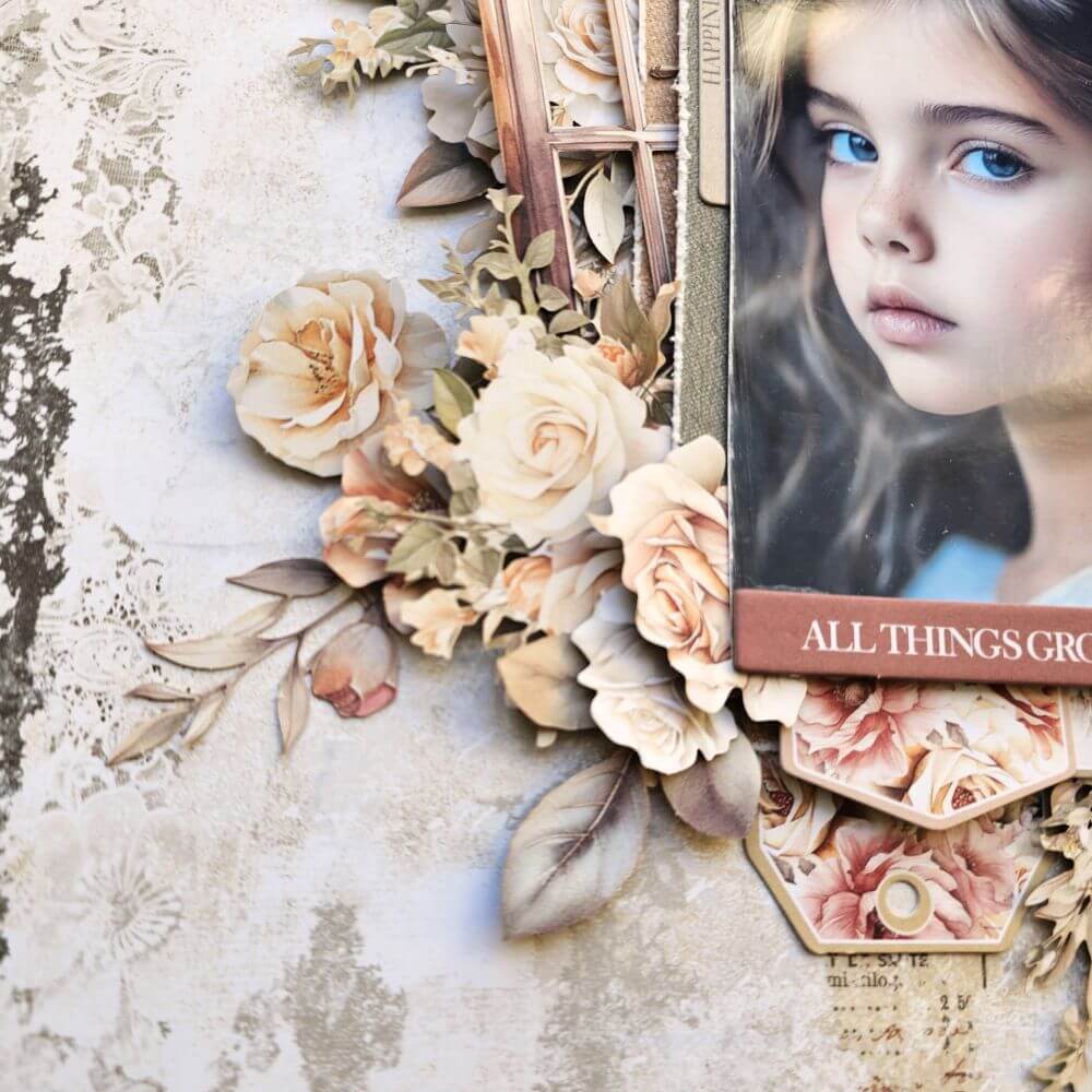 All things grow better with love - Layout by Michelle