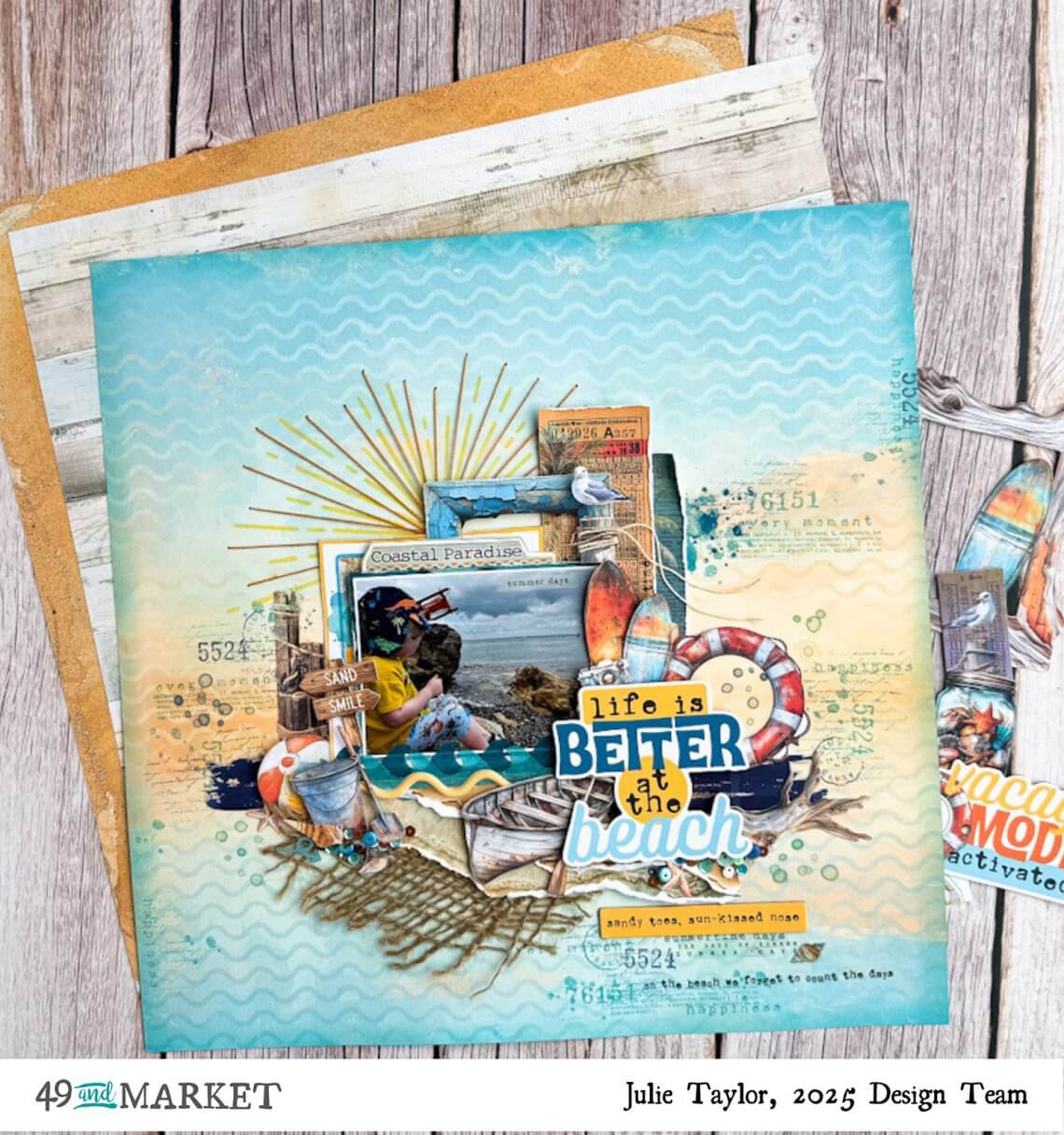 Life is Better at the Beach - Layout by Julie