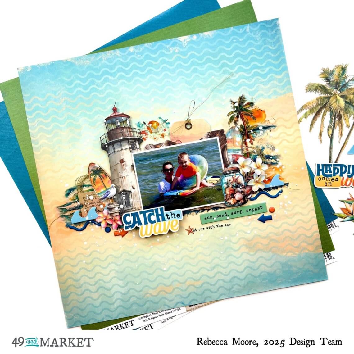 Catch The Wave - Layout by Rebecca