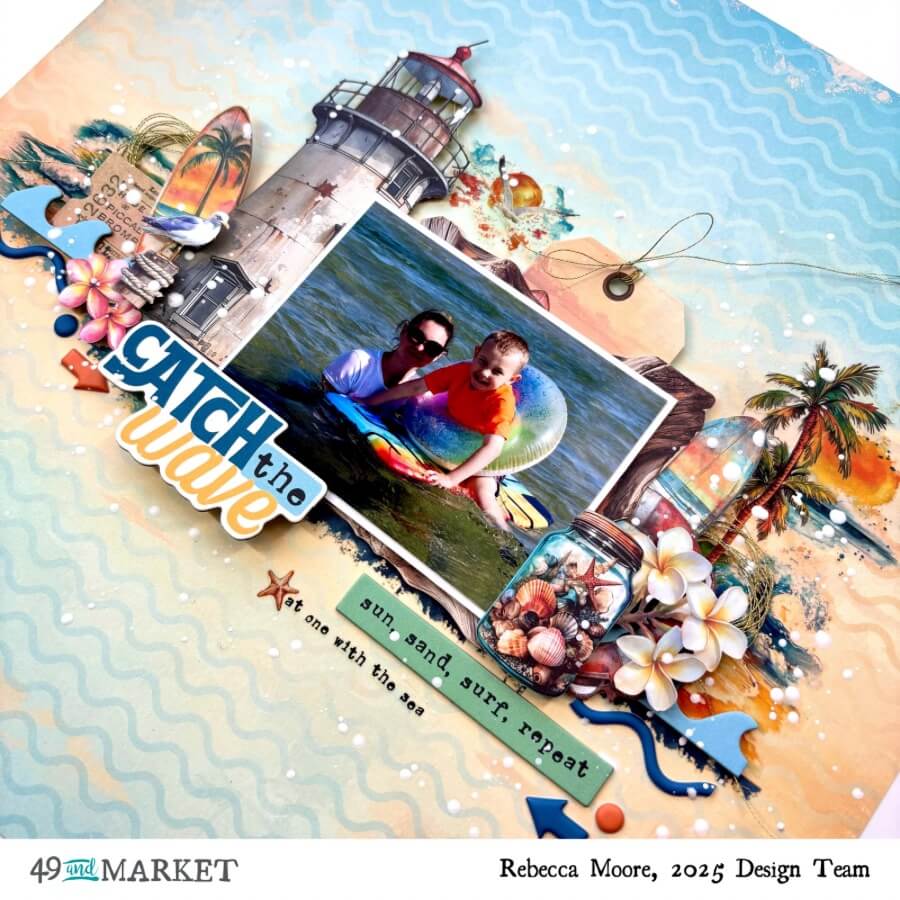 Catch The Wave - Layout by Rebecca