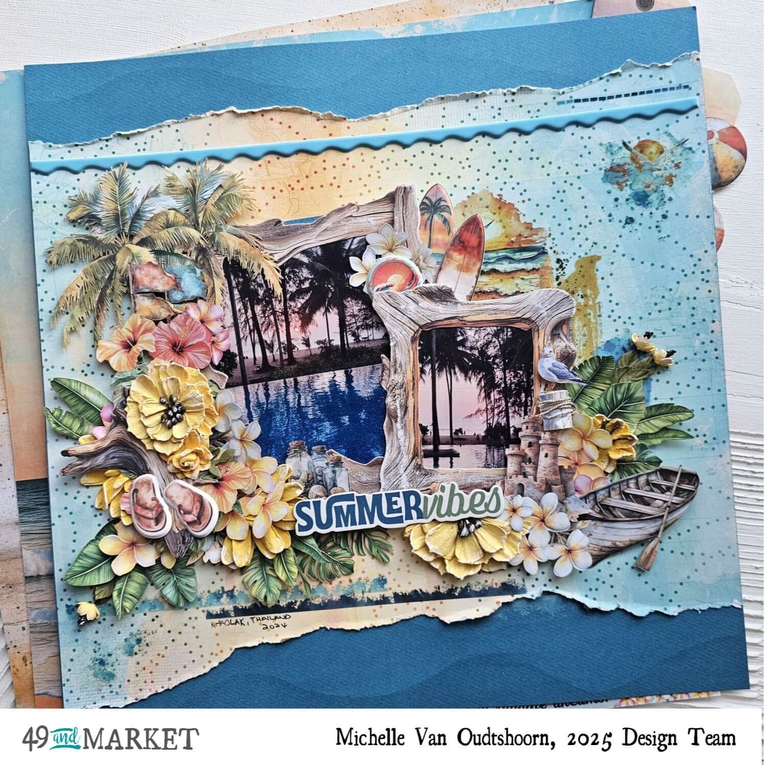 Sumer Vibes - Layout by Michelle