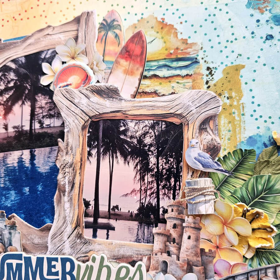 Sumer Vibes - Layout by Michelle