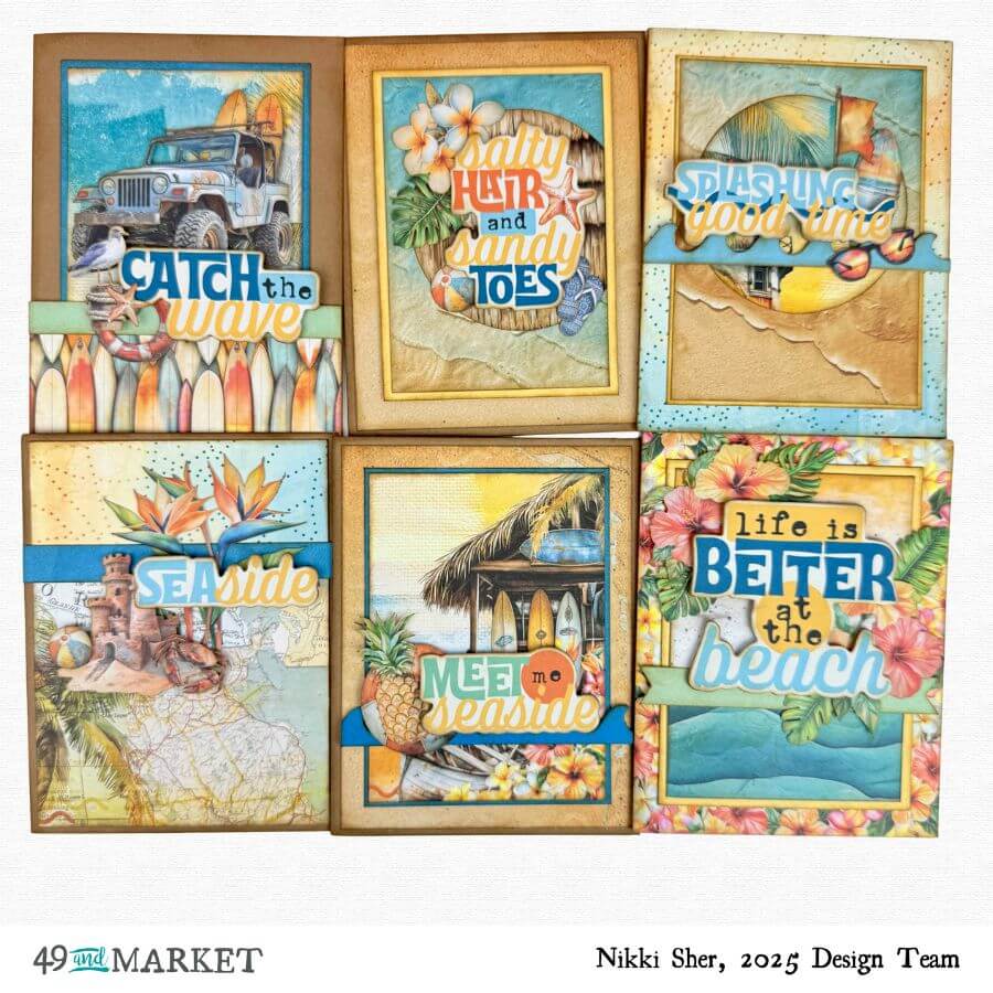 Beach Vibes - Cards by Nikki Sher