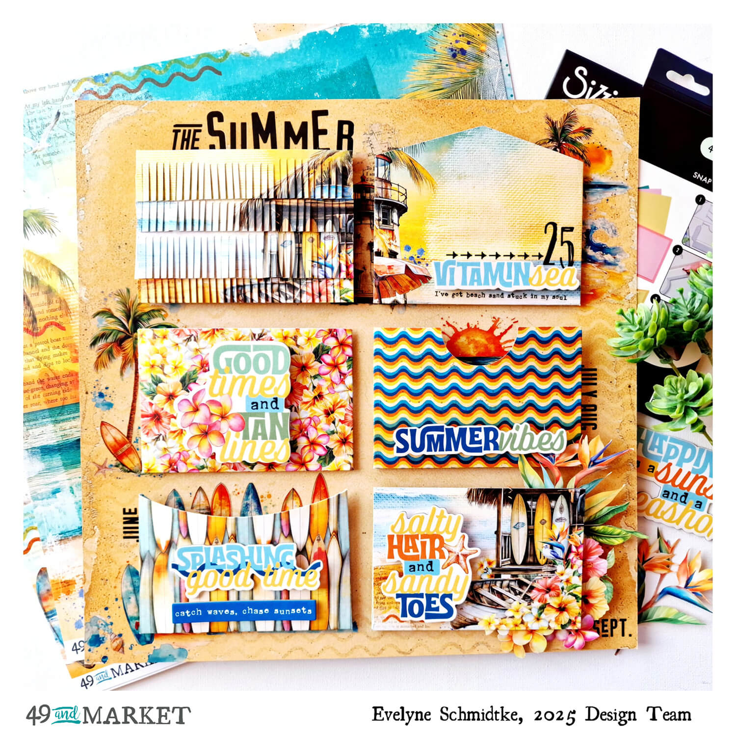 Summer Moodboard - Layout by Evy