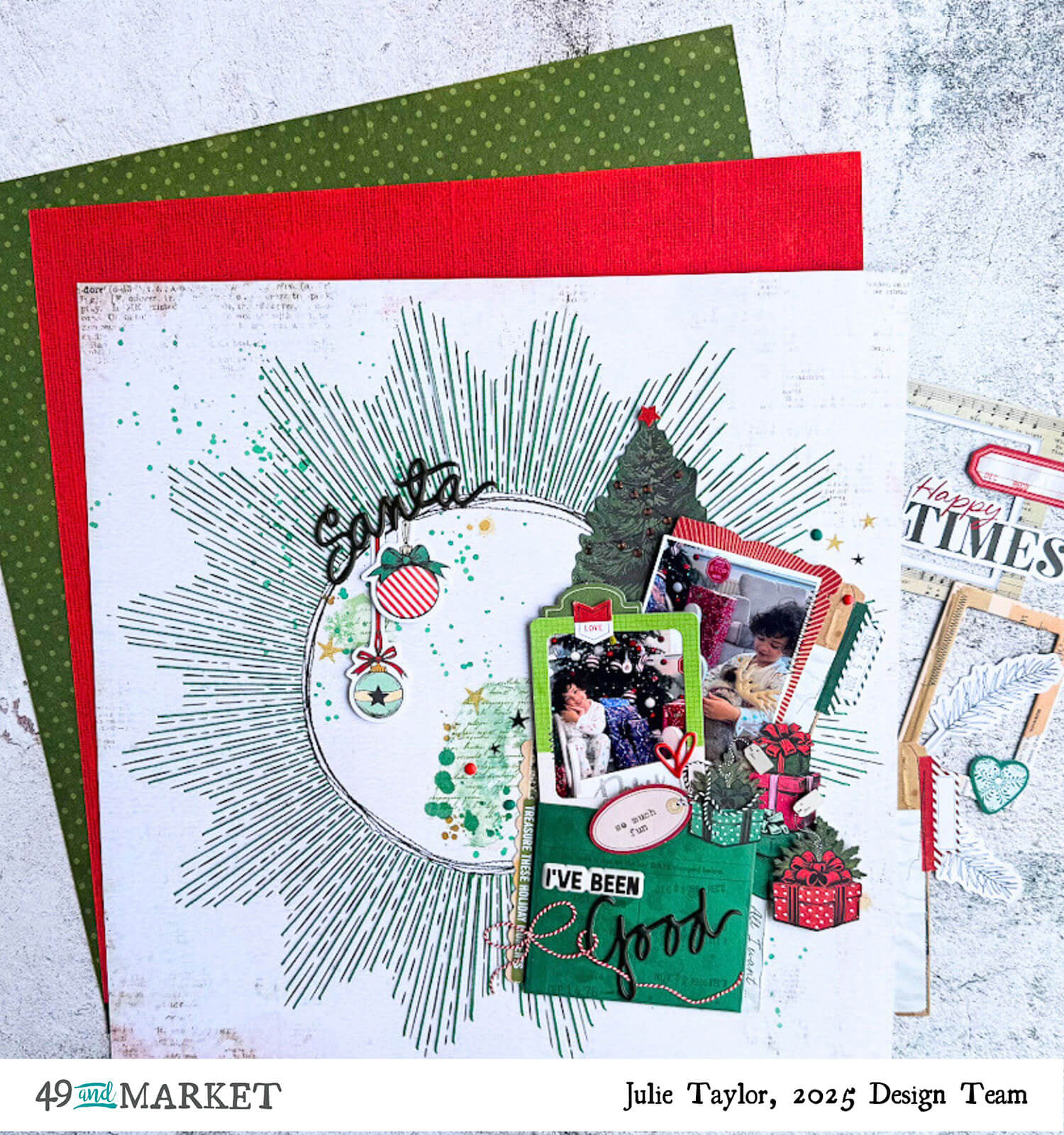 Santa I've been Good - Layout by Julie 