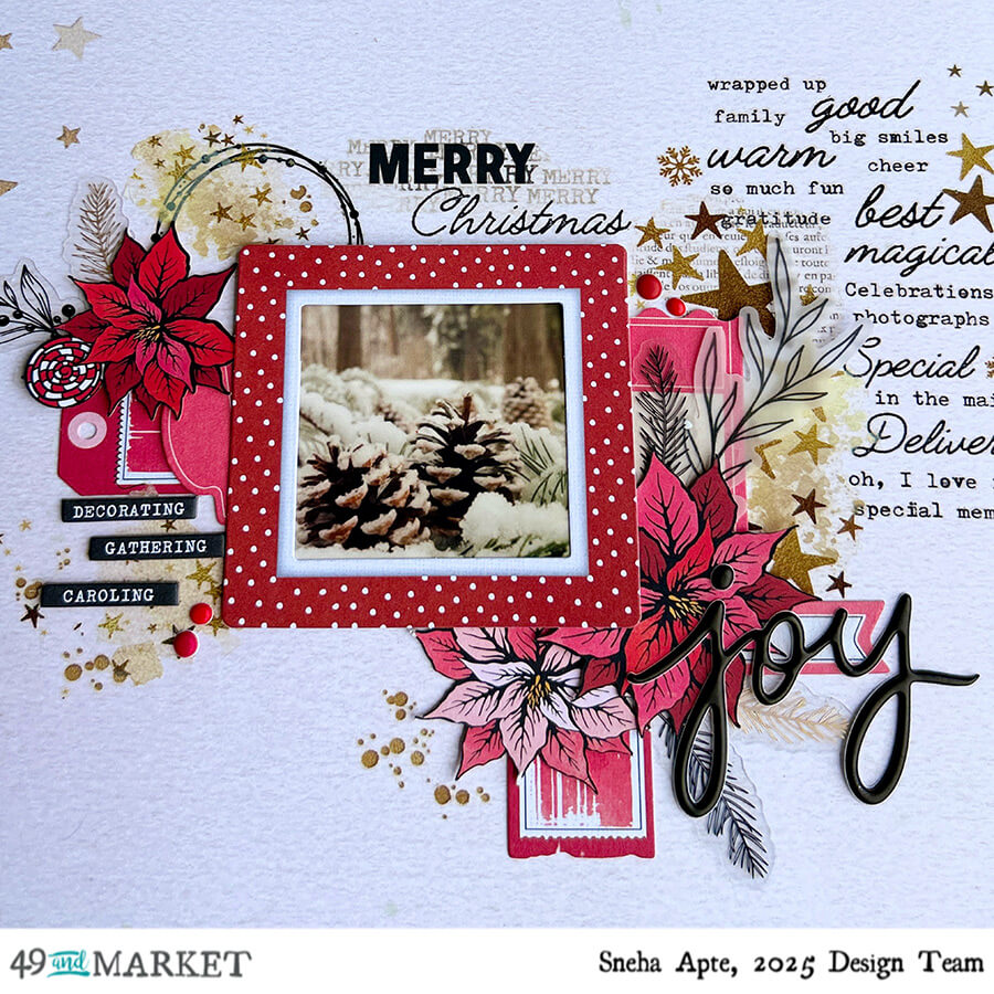 Merry Christmas Joy - Layout by Sneha