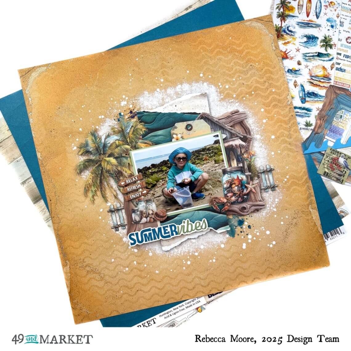 Summer Vibes - Layout by Rebecca