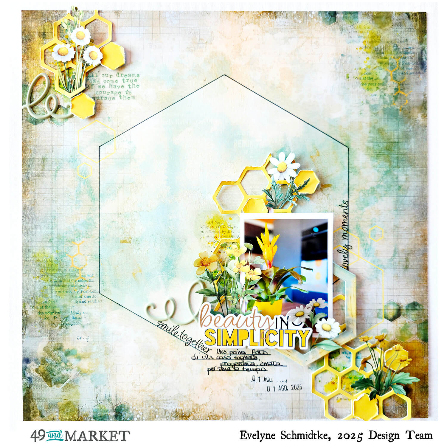 Beauty in simplicity - Layout by Evy